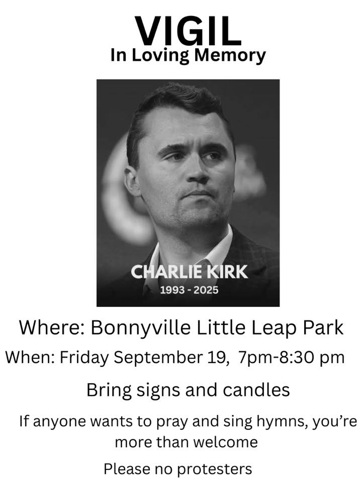 Vigil | September 19 | Bonnyville | Light for Charlie Kirk