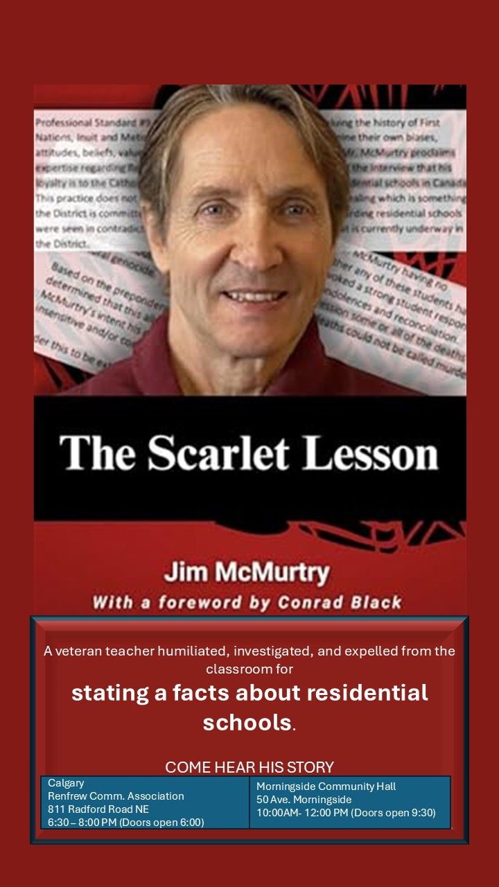 Event | November 14 & 15 | Calgary & Morningside | Jim McMurtry presents "A Scarlet Lesson" Organized by Jim McMurtry