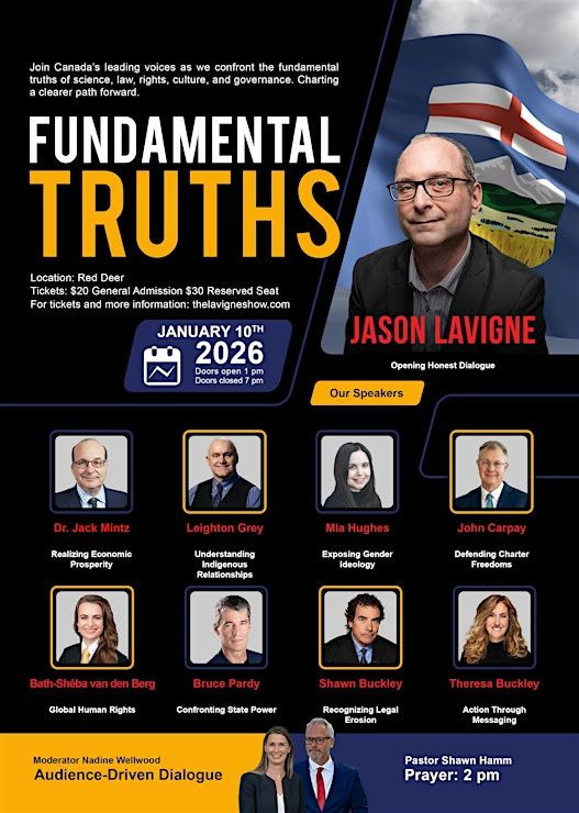 Event | January 10 | Red Deer | Fundamental Truths Hosted by Jason Lavigne, The Lavigne Show