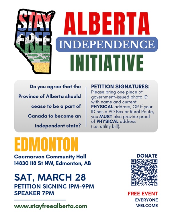 Townhall & Signing Event | Saturday March 28 | Edmonton