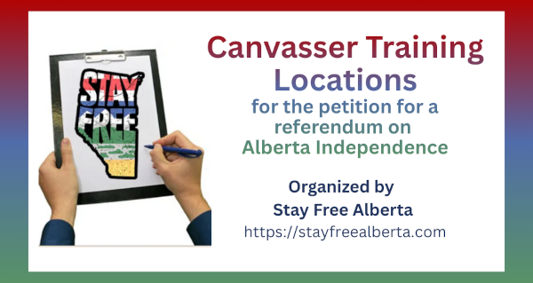 January 8  | Canvasser Training Locations | Stay Free Alberta Petition