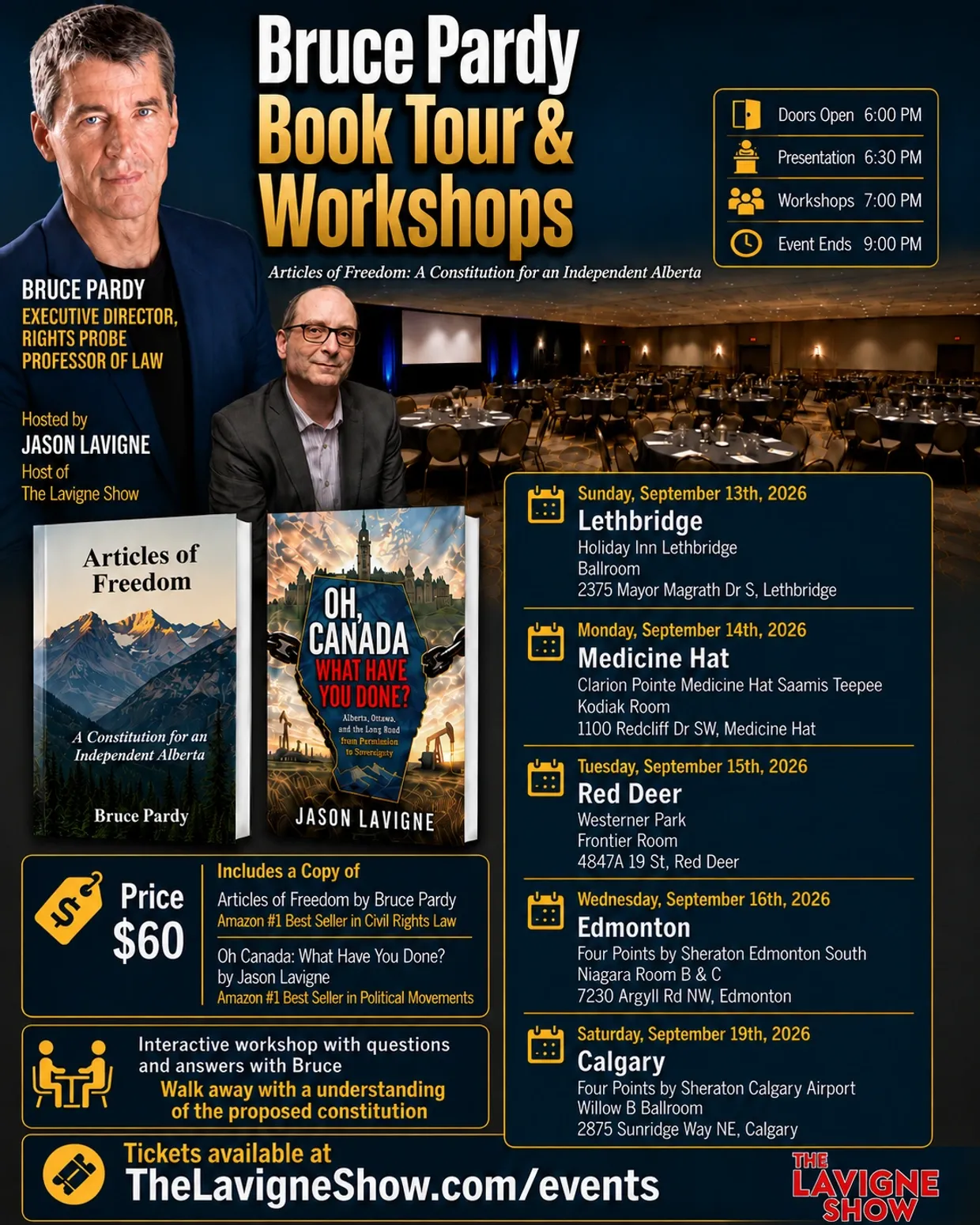 Events | September 13 to September 19 | BRUCE PARDY BOOK TOUR & WORKSHOP by The Lavigne Show