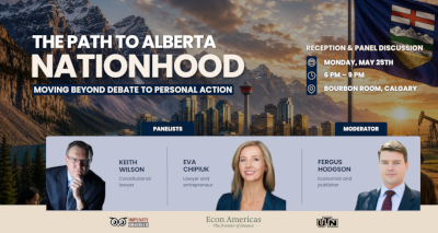 Event | Calgary | Monday, May 25 | The Path to Alberta Nationhood ! Moving beyond Debate to Personal Action