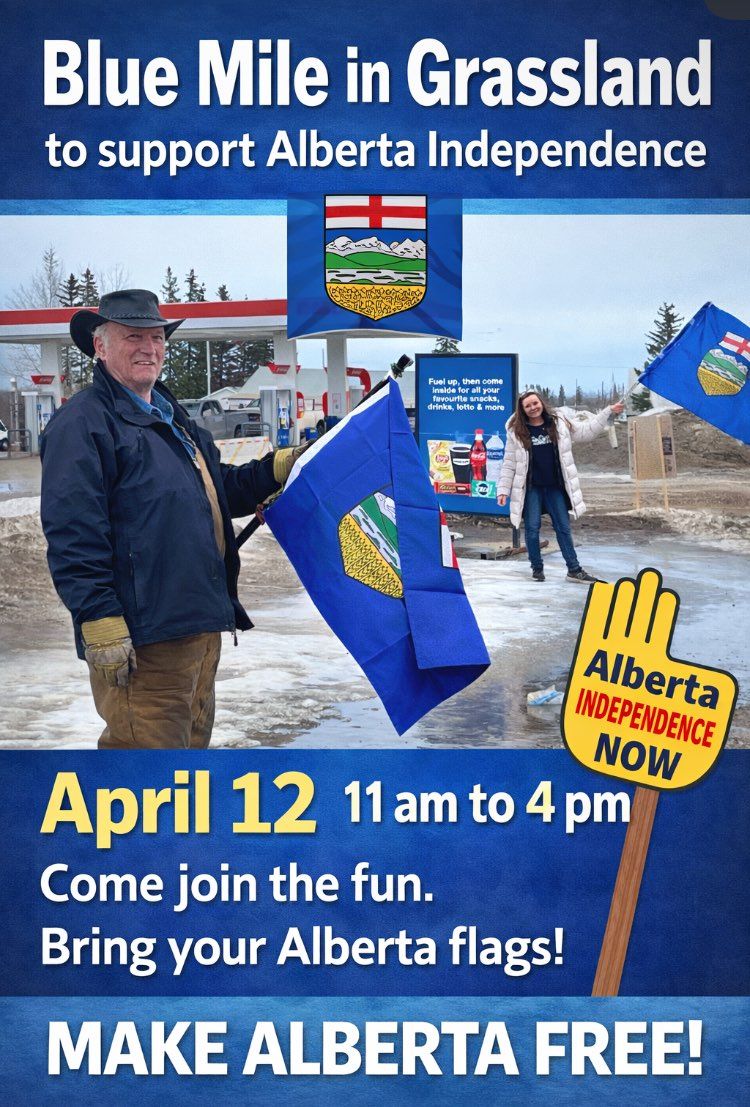 Convoy & Wave Flagging Rallies | Sunday April 12 | Edmonton | The Alberta Army of Independence