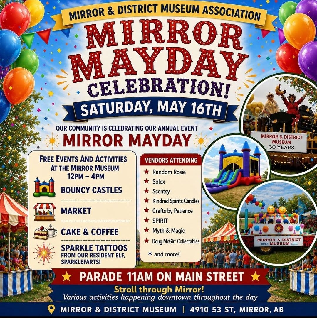 Event | Saturday, May 16 | Cruise to Alberta Independence is going to the Mirror Mayday Celebration