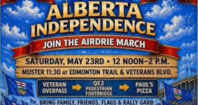 Event | Airdrie | Saturday, May 23 | Alberta Independence March