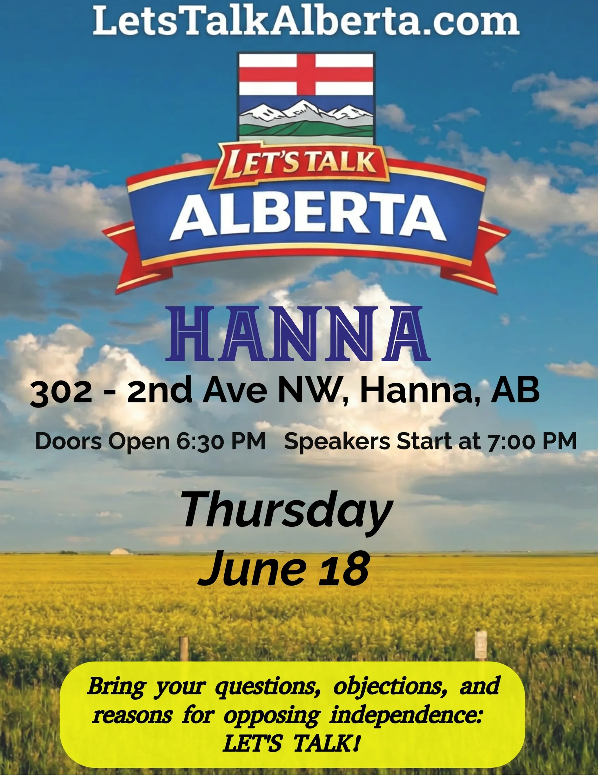  Let's Talk Alberta Tour