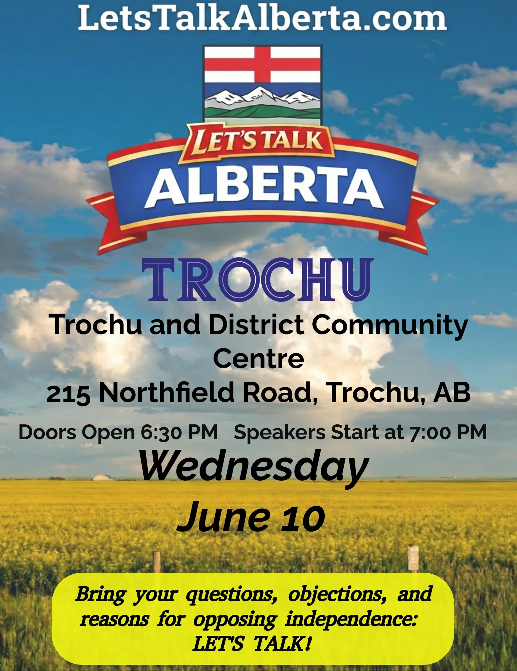 Let's Talk Alberta Tour