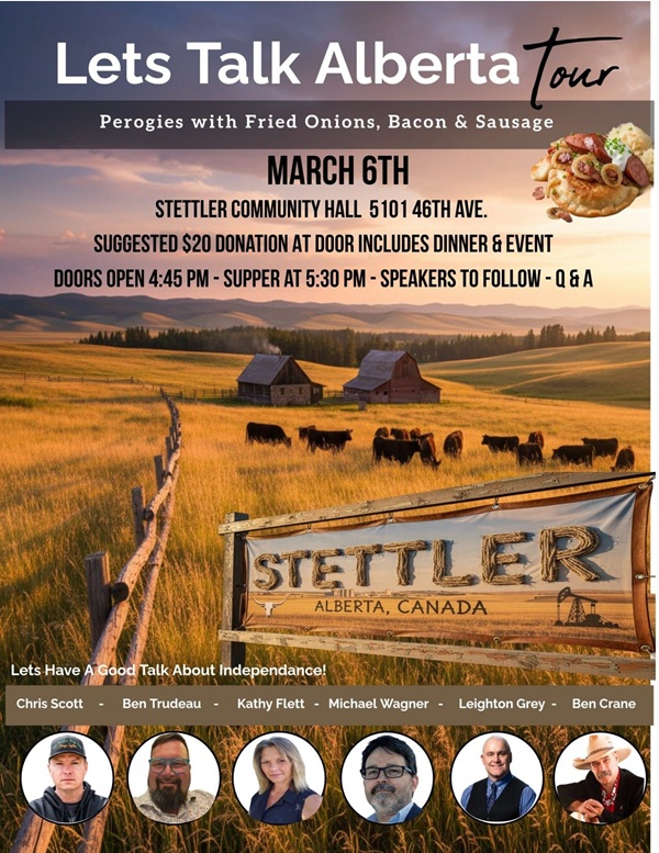 Townhall Event | Stettler | March 6  | Alberta Sovereignty | Let's Talk Alberta Tour (2)