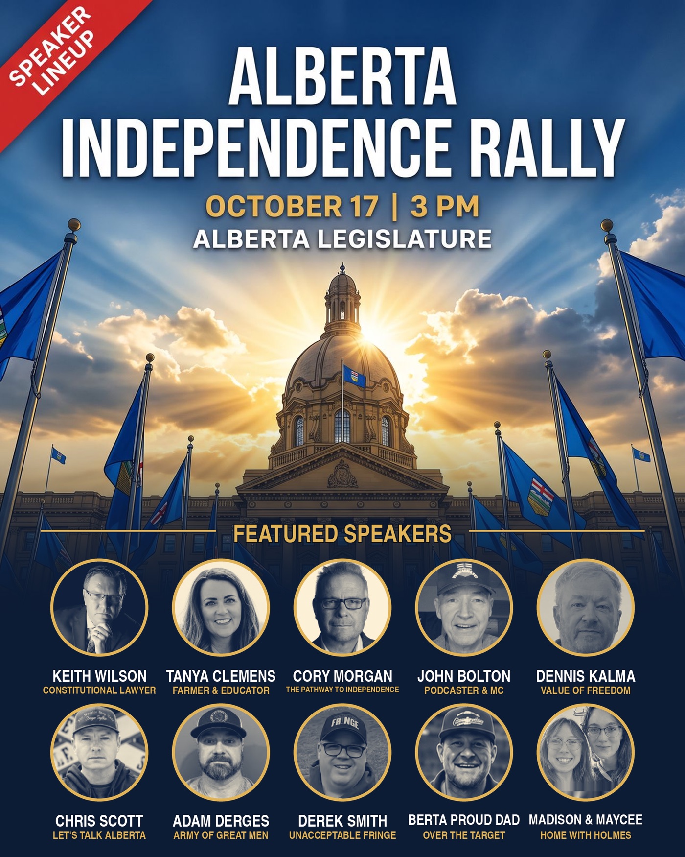  Event - Rally | Edmonton - Alberta Legislature | Saturday, October 17 | Alberta Independence Rally by Let Alberta Decide