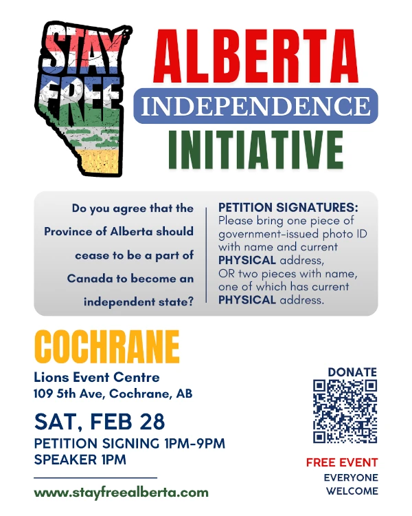 Townhall Event | February 28 | Cochrane | Petition Signing