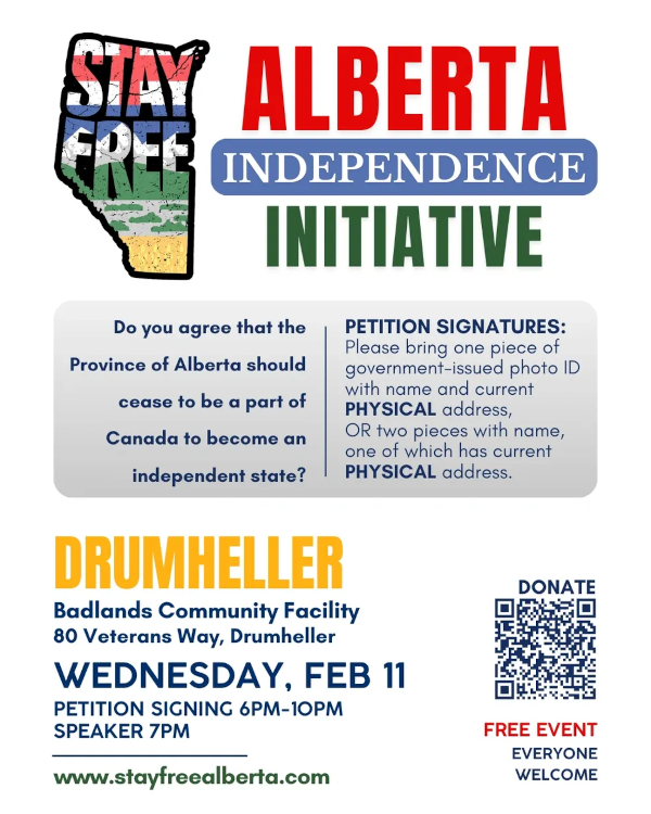 Townhall Event | February 11 | Drumheller | Petition & Signings