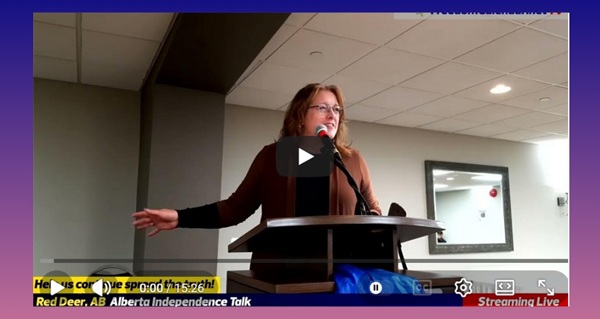 Video | Angela Tabak (Red Deer, March 25, 2026) Recorded by FreedomCalendar-net