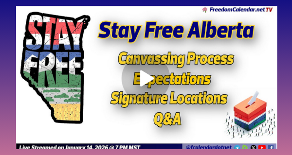 Video | FreedomCalendar.net TV #07A: Stay Free Alberta Q&A and Talk  by FreedomCalendar.net