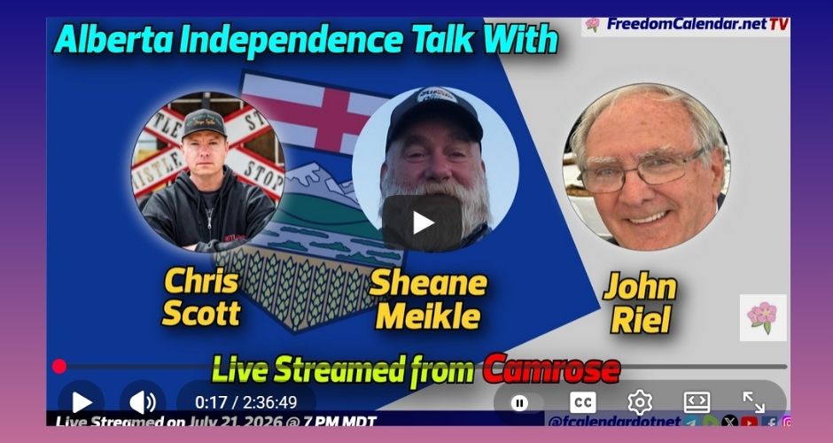 Video | FreedomCalendar.net TV #0C9: Let's Talk Alberta in Camrose (LiveStream) Hosted by Let's Talk Alberta  Recorded by Freedom Calendar