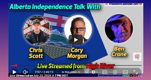 Video | FreedomCalendar.net TV #0CA: Let's Talk Alberta in High River (LiveStream) by Freedom Calendar