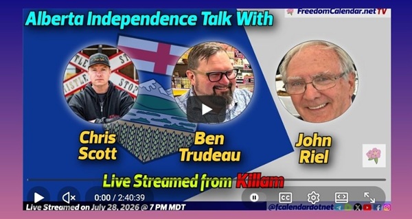 Video | FreedomCalendar.net TV #0D0: Let's Talk Alberta in Killam (LiveStream) Hosted by Let's Talk Alberta Recorded by Freedom Calendar