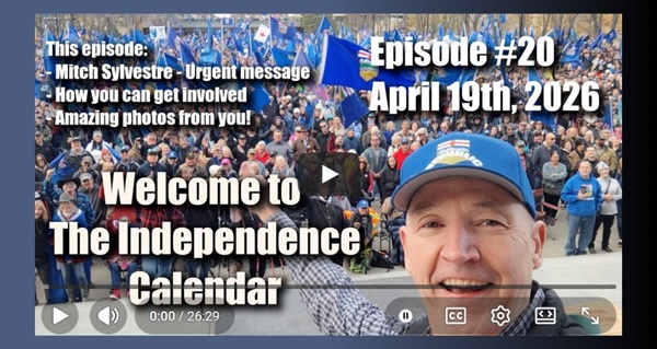 Video | Independence Calendar - Episode #20 (April 19th, 2026) with Mitch Sylvestre by John Bolton