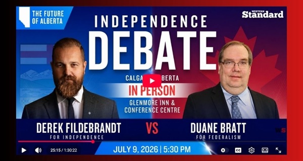 Video | Independence Debate (with Derek Fildebrant and Duane Bratt) by Western Standard
