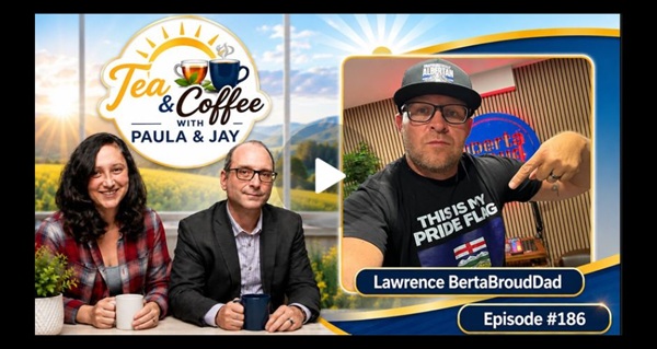 Video | Lawrence BertaBroudDad | Episode #186 by Tea & Coffee w/Paula & Jay | The Lavigne Sh