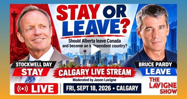 Video |  LIVE: Stay or Leave? Stockwell Day vs. Bruce Pardy - Calgary  by The Lavigne Show