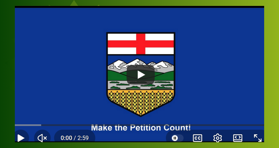 Video | Make the Petition Count! by Ron Robertson | The Independence Party of Alberta