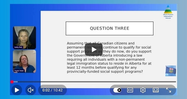 Video | Referendum Question 3 by Alberta Women's Independence Network (AWIN)