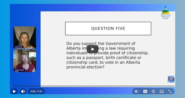 Video | Referendum Question 5 by Alberta Women's Independence Network