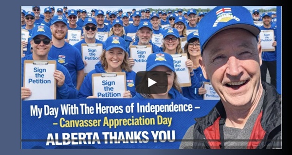 Video | Thanks Canvassers - Alberta Loves You (Canvasser Appreciation Day Edit) by John Bolton