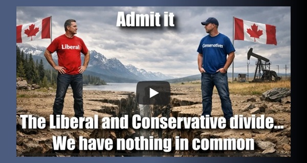 Video | The Left/Right Divide In Canada - Admit it... It's A Divide That's Too Wide by John Bolton