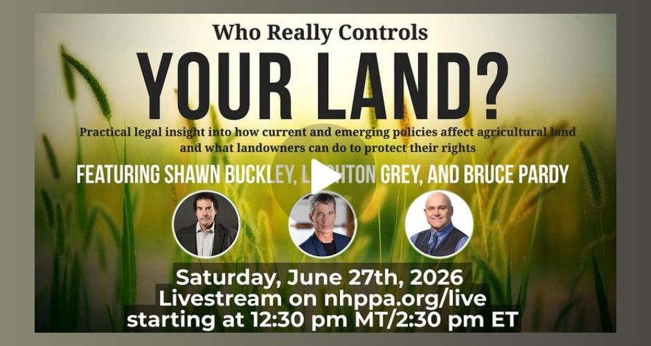 Video | YOUR LAND | Shawn Buckley, Leighton Grey & Bruce Pardy | Live by NHPPA | Natural Health Product Protection Association